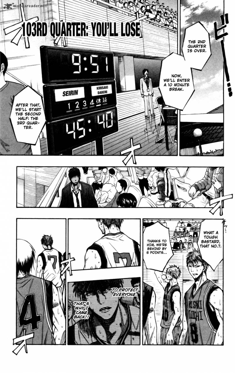 Kuroko No Basket Chapter 103 Page 1