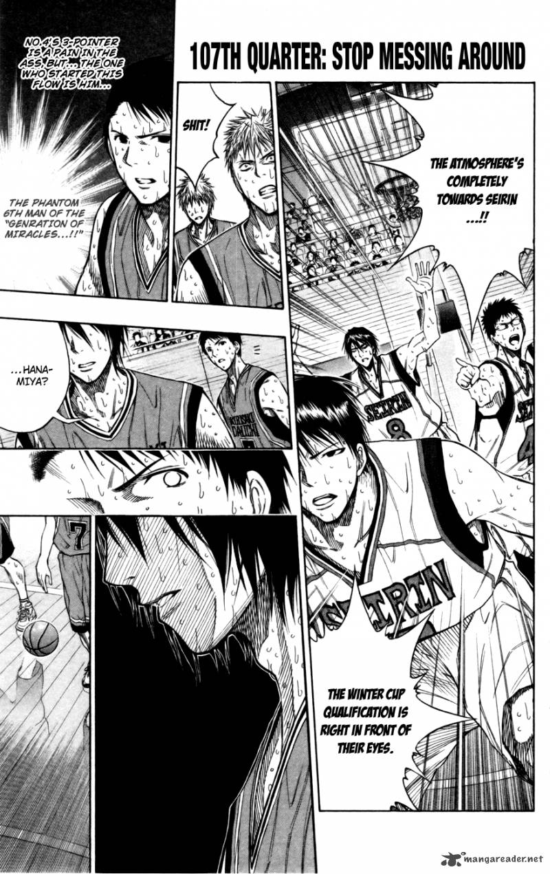 Kuroko No Basket Chapter 107 Page 1