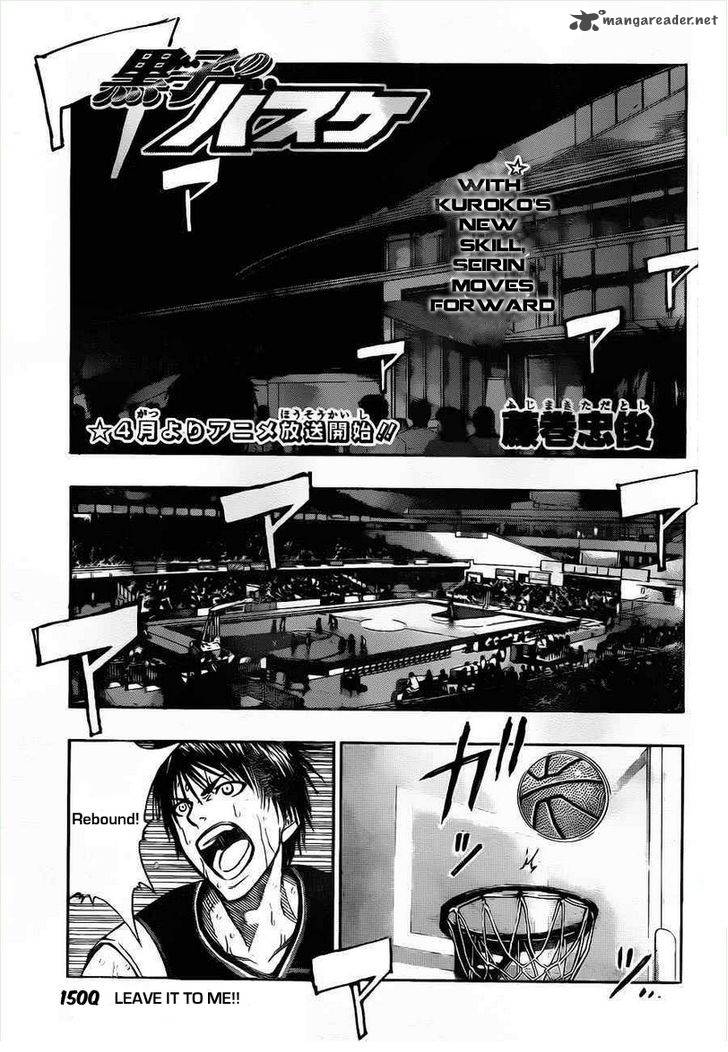 Kuroko No Basket Chapter 150 Page 1