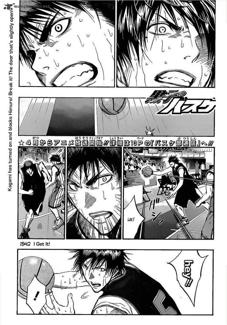 Kuroko No Basket Chapter 154 Page 1