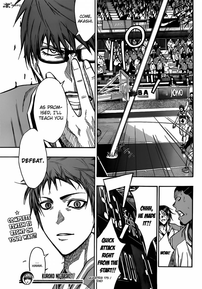 Kuroko No Basket Chapter 175 Page 19