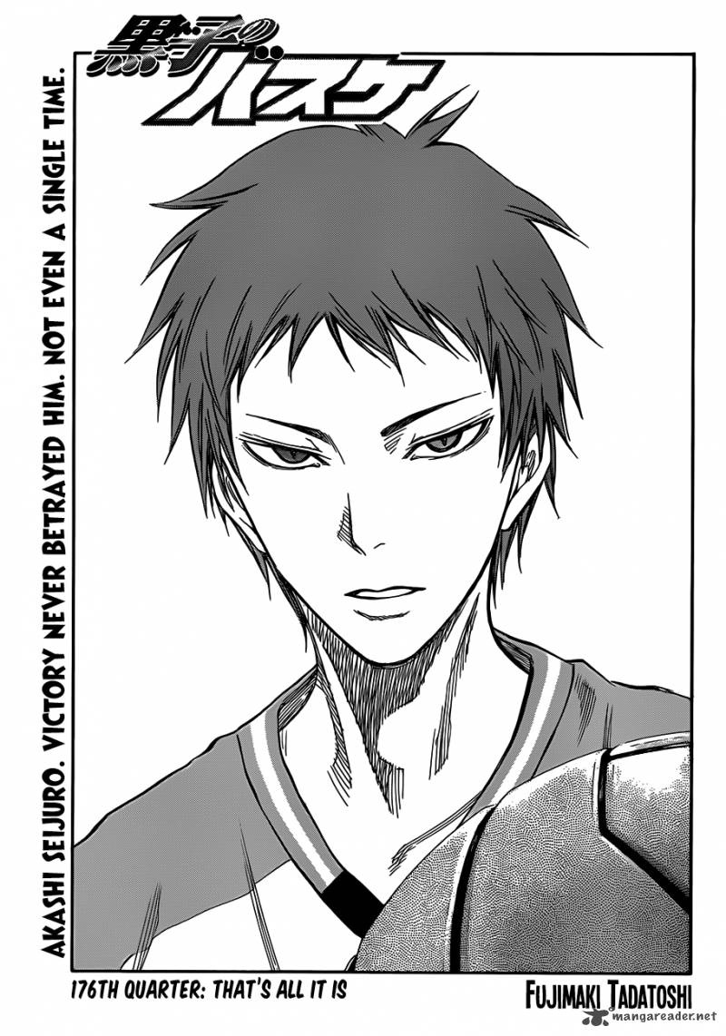 Kuroko No Basket Chapter 176 Page 1