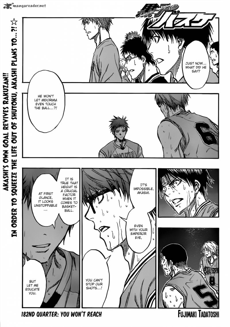 Kuroko No Basket Chapter 182 Page 1