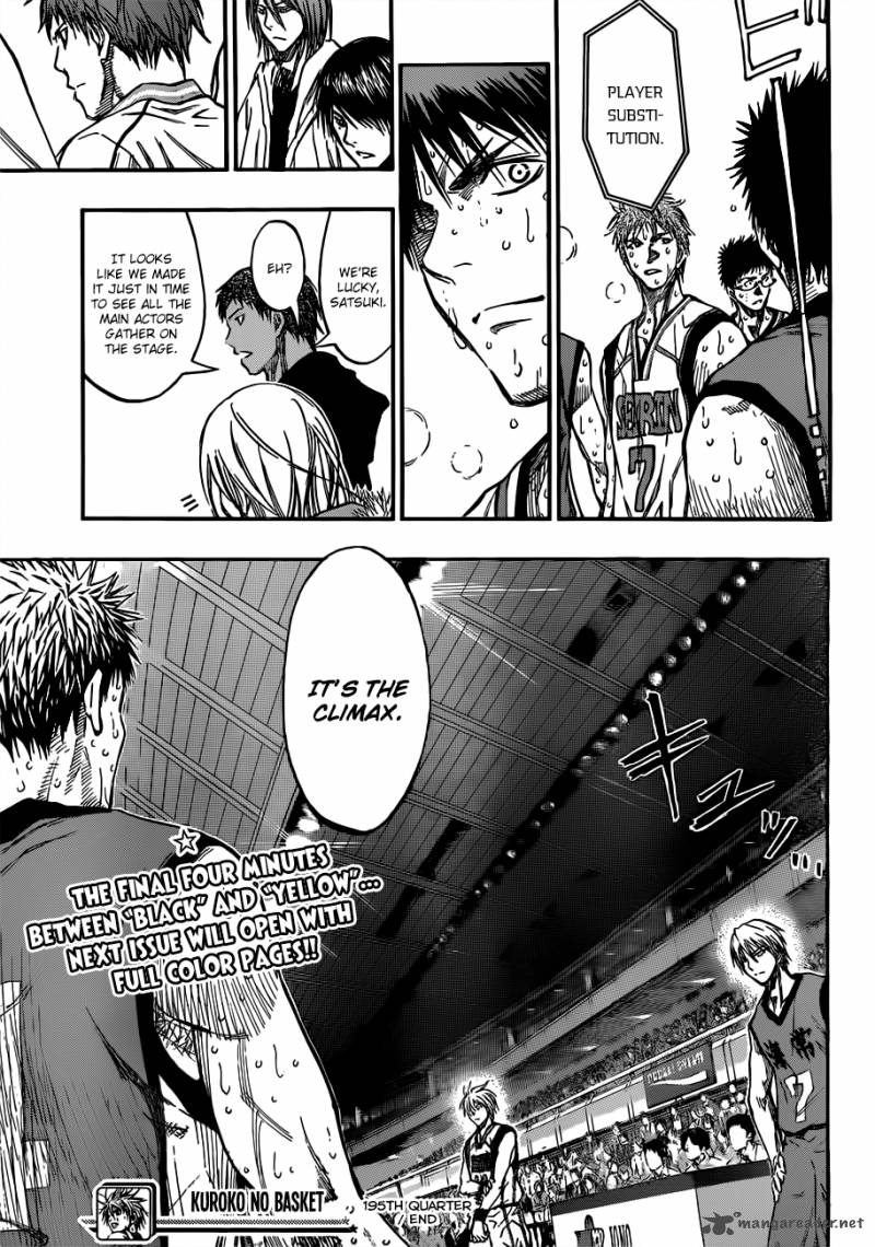Kuroko No Basket Chapter 195 Page 21