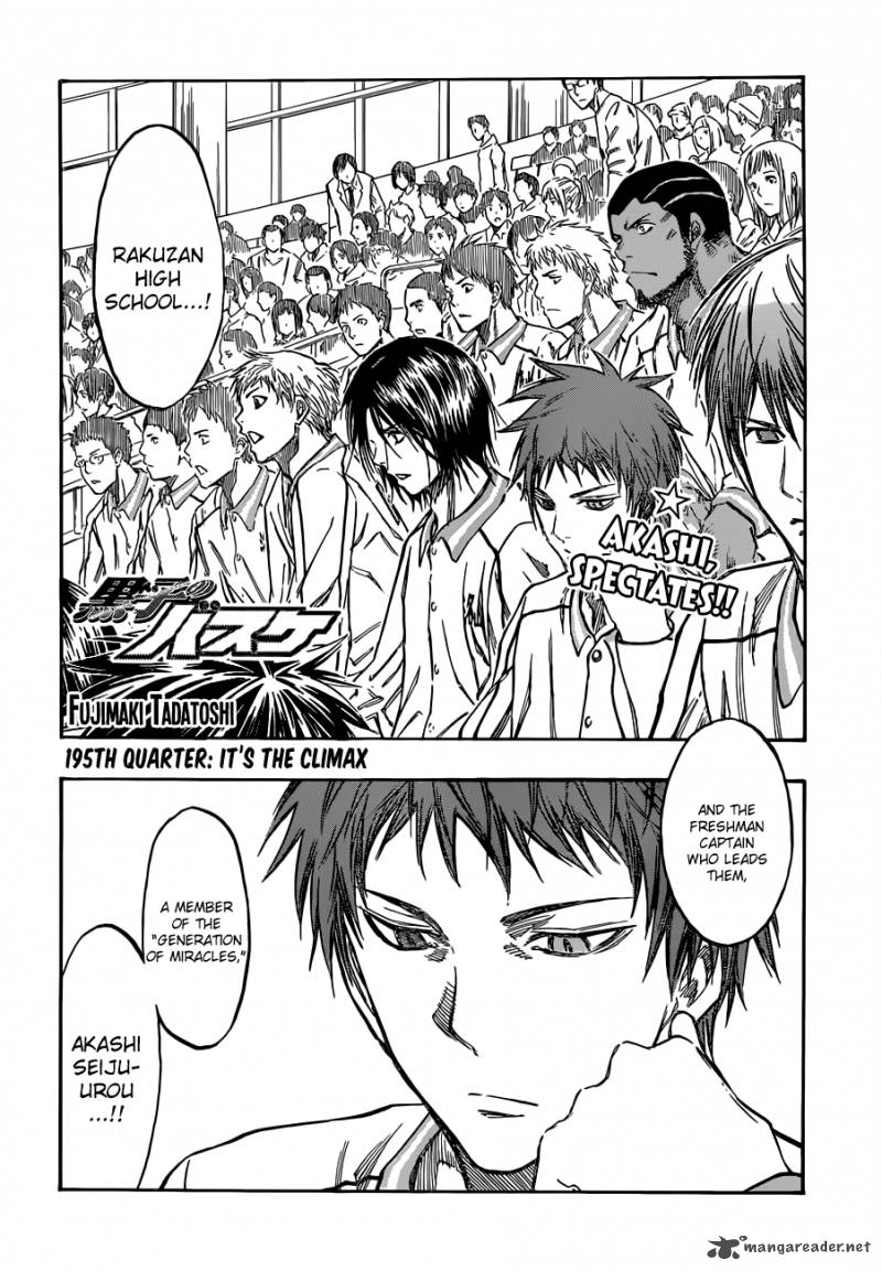 Kuroko No Basket Chapter 195 Page 4