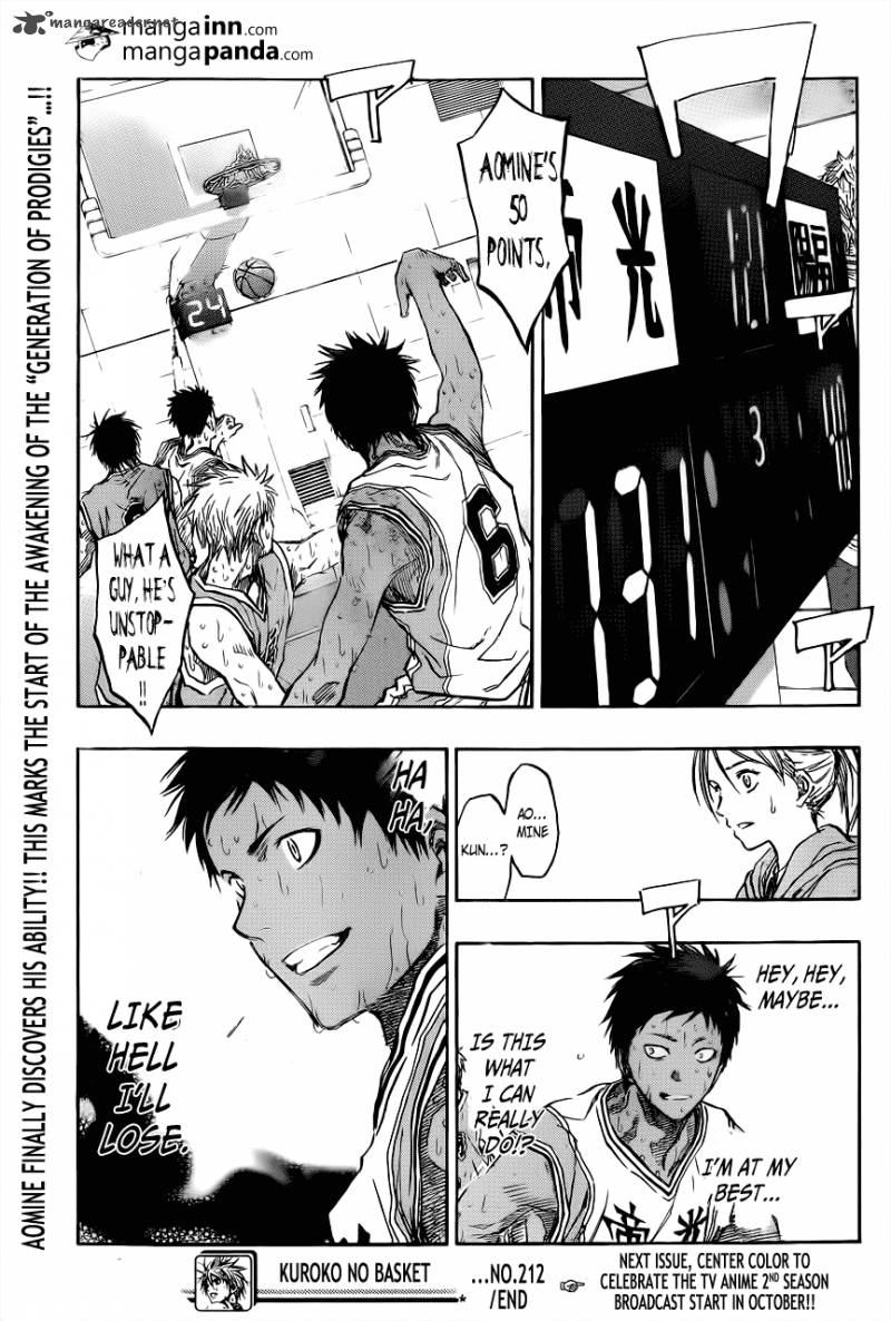 Kuroko No Basket Chapter 212 Page 19