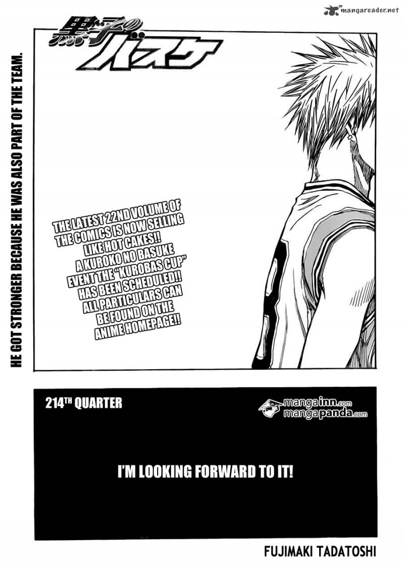 Kuroko No Basket Chapter 214 Page 1