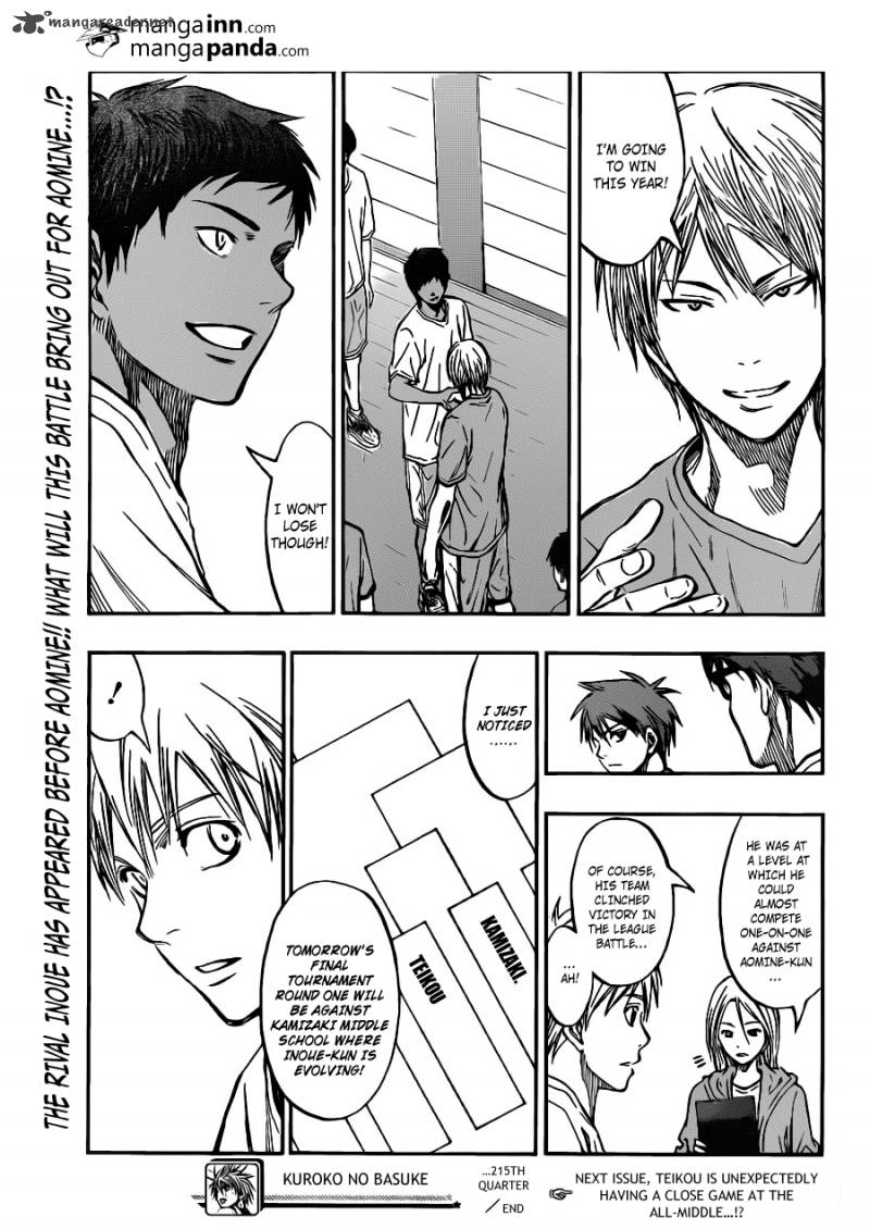 Kuroko No Basket Chapter 215 Page 19