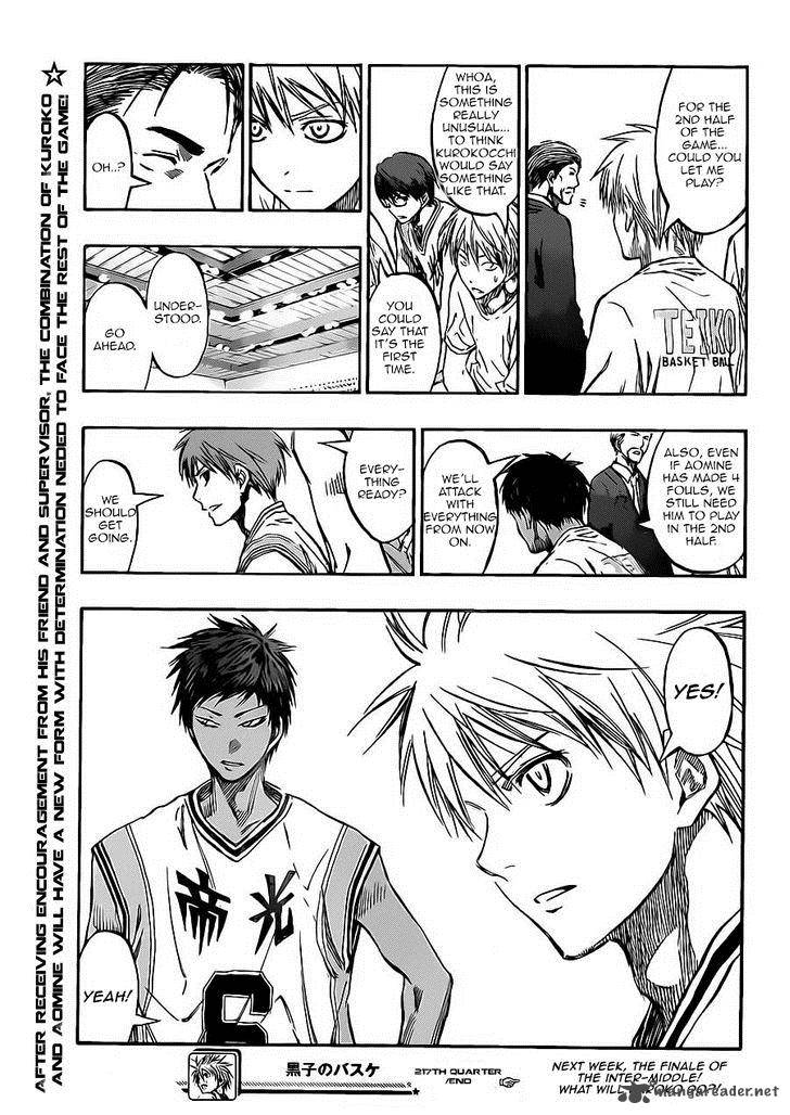 Kuroko No Basket Chapter 217 Page 20