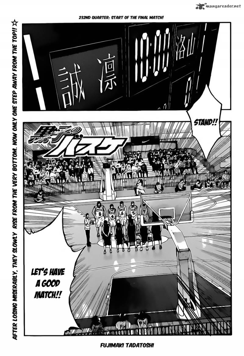 Kuroko No Basket Chapter 232 Page 3