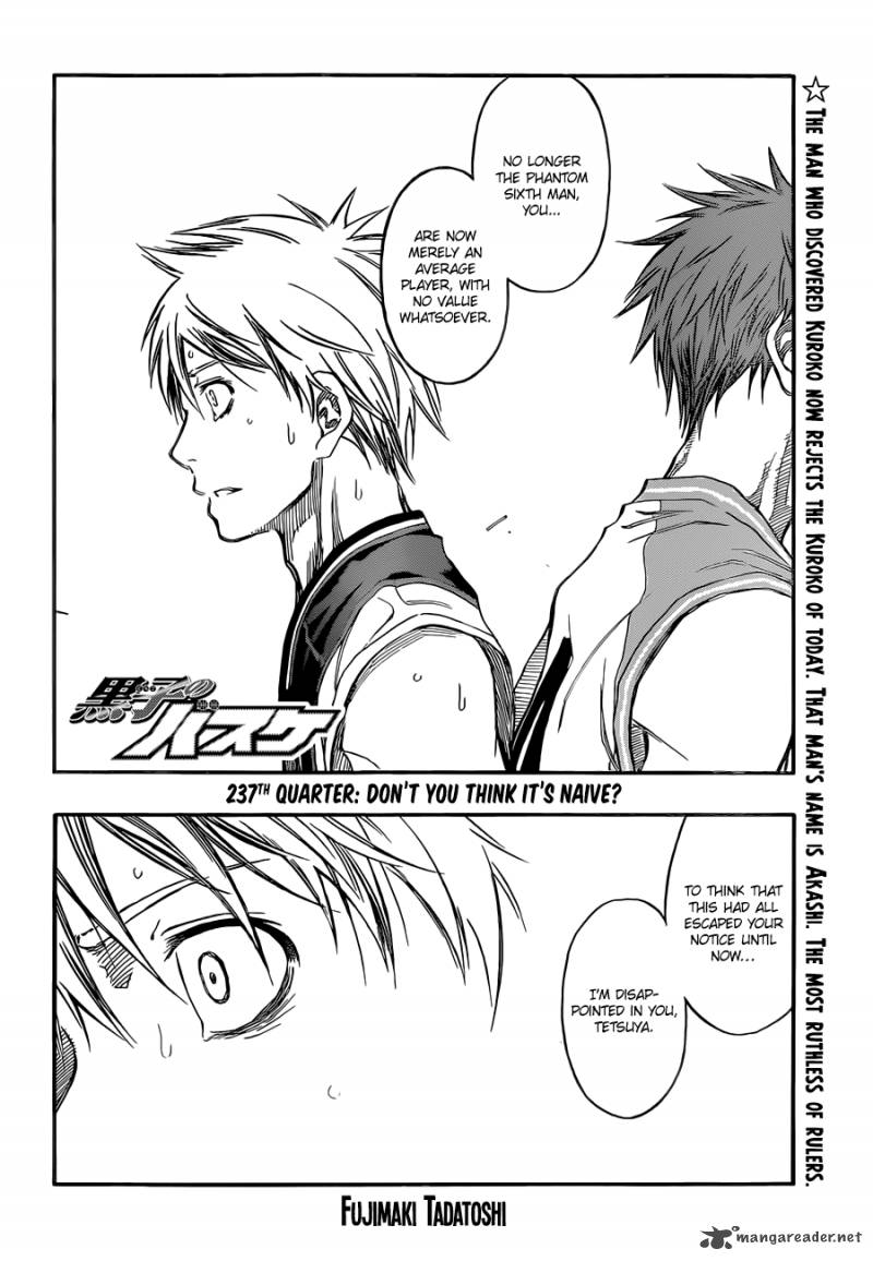 Kuroko No Basket Chapter 237 Page 4