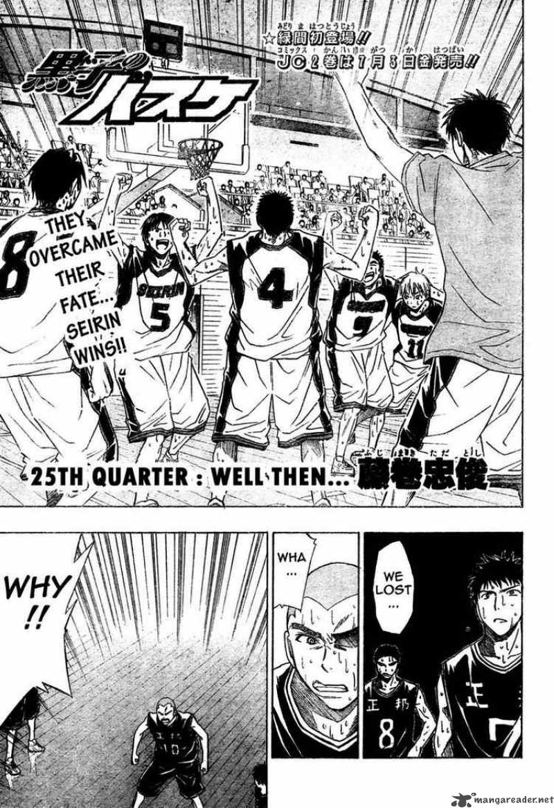 Kuroko No Basket Chapter 25 Page 1