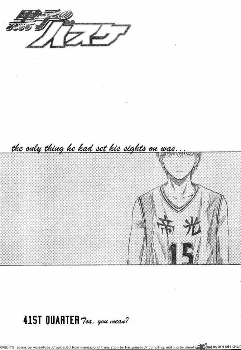 Kuroko No Basket Chapter 41 Page 1