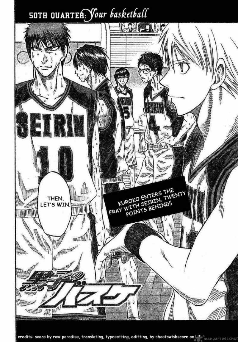 Kuroko No Basket Chapter 50 Page 2