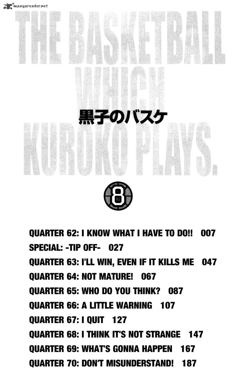 Kuroko No Basket Chapter 62 Page 6