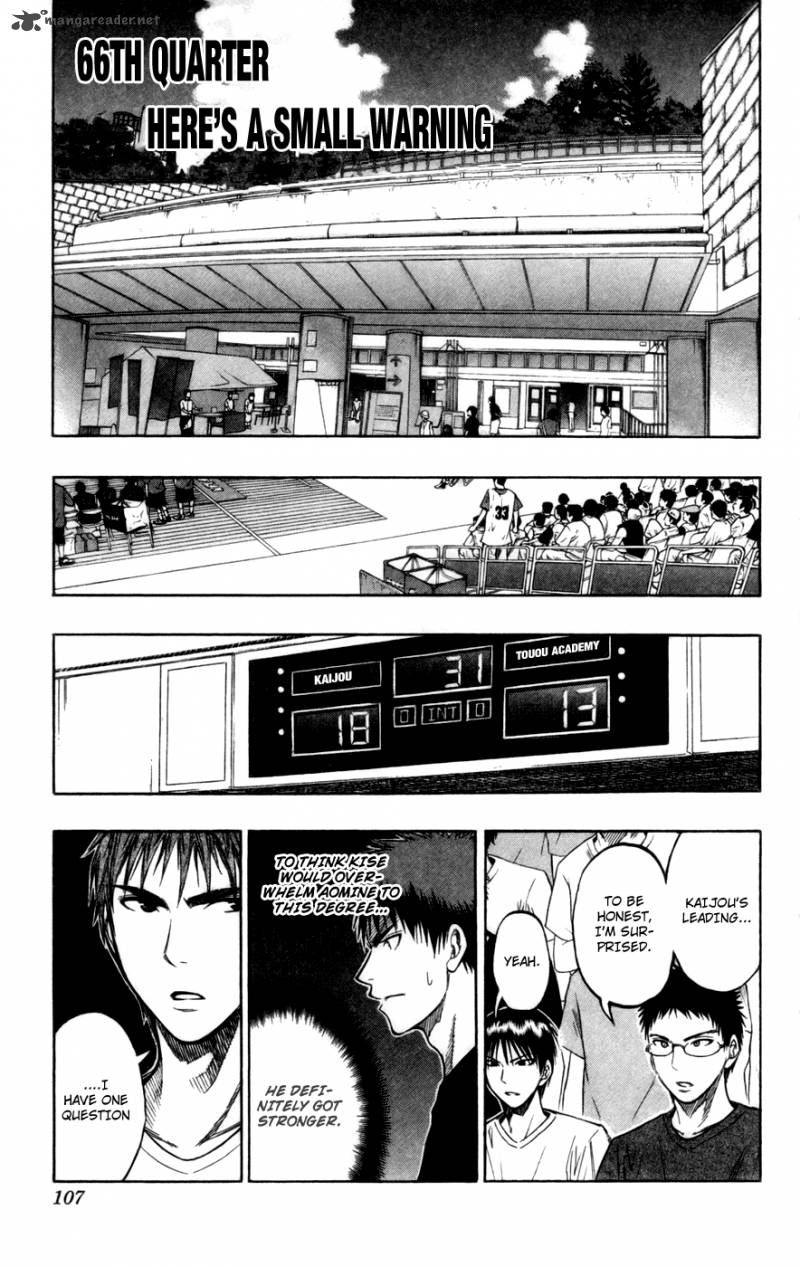 Kuroko No Basket Chapter 66 Page 1