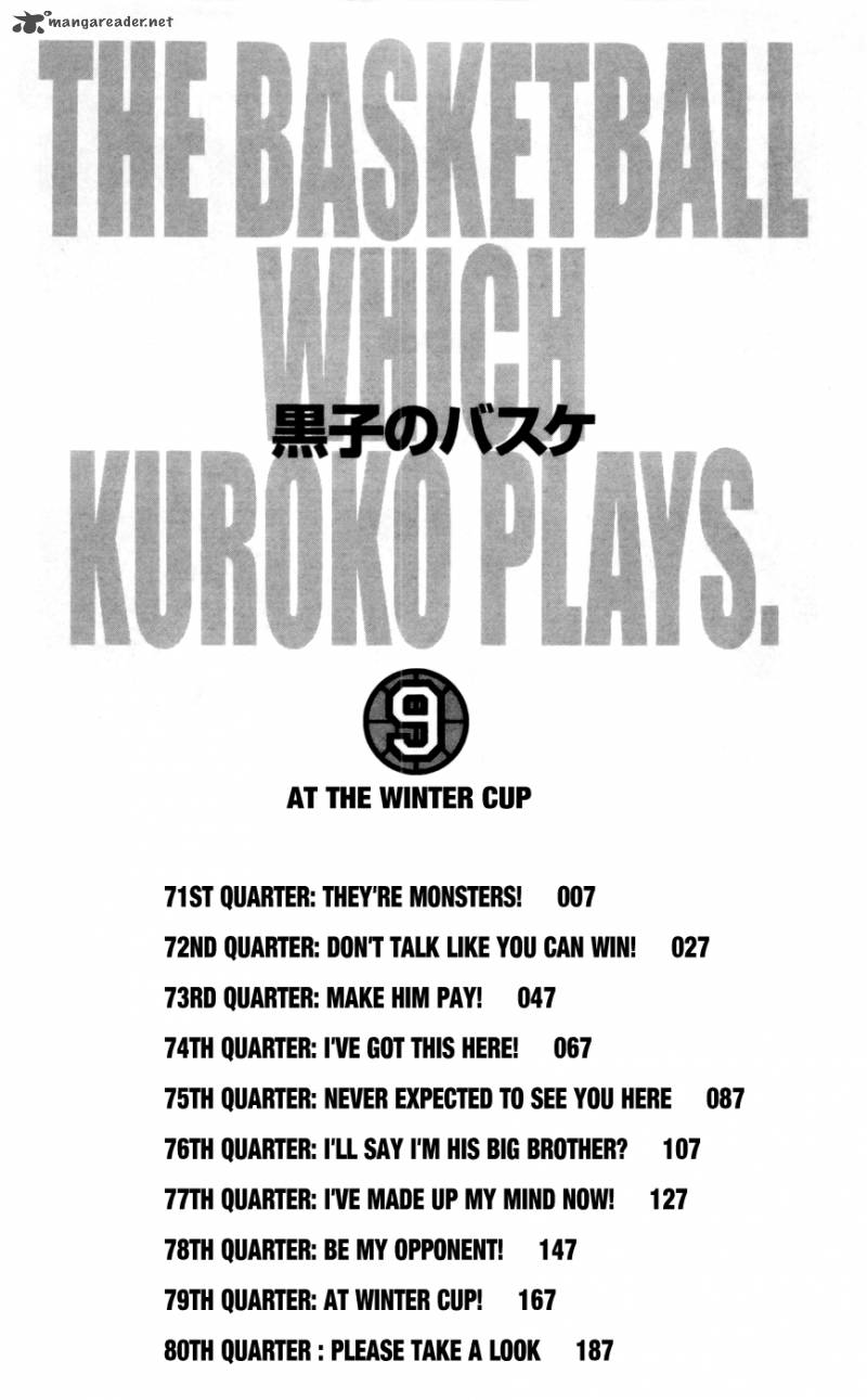 Kuroko No Basket Chapter 71 Page 4