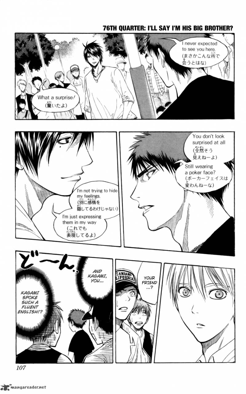 Kuroko No Basket Chapter 76 Page 1