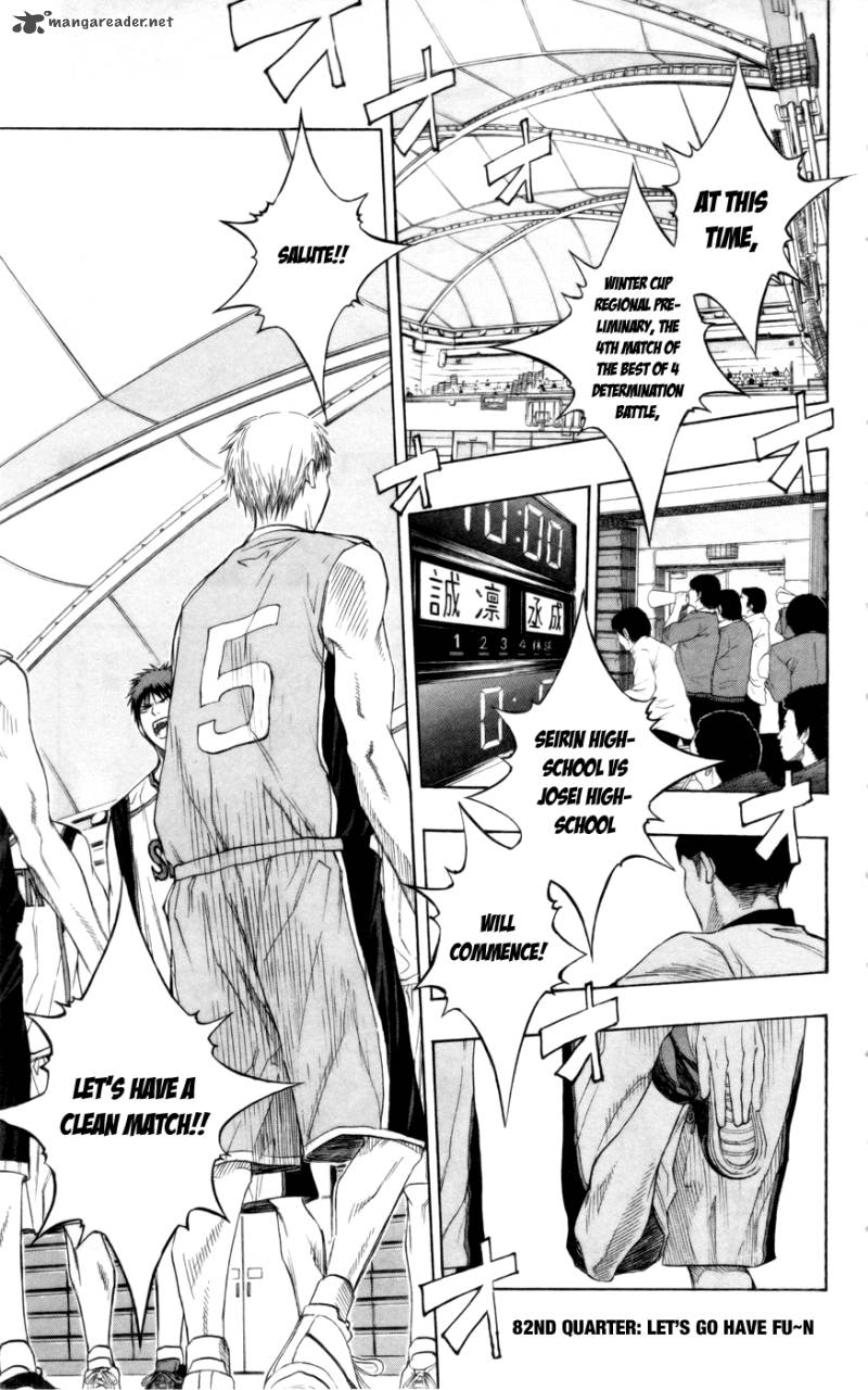 Kuroko No Basket Chapter 82 Page 1