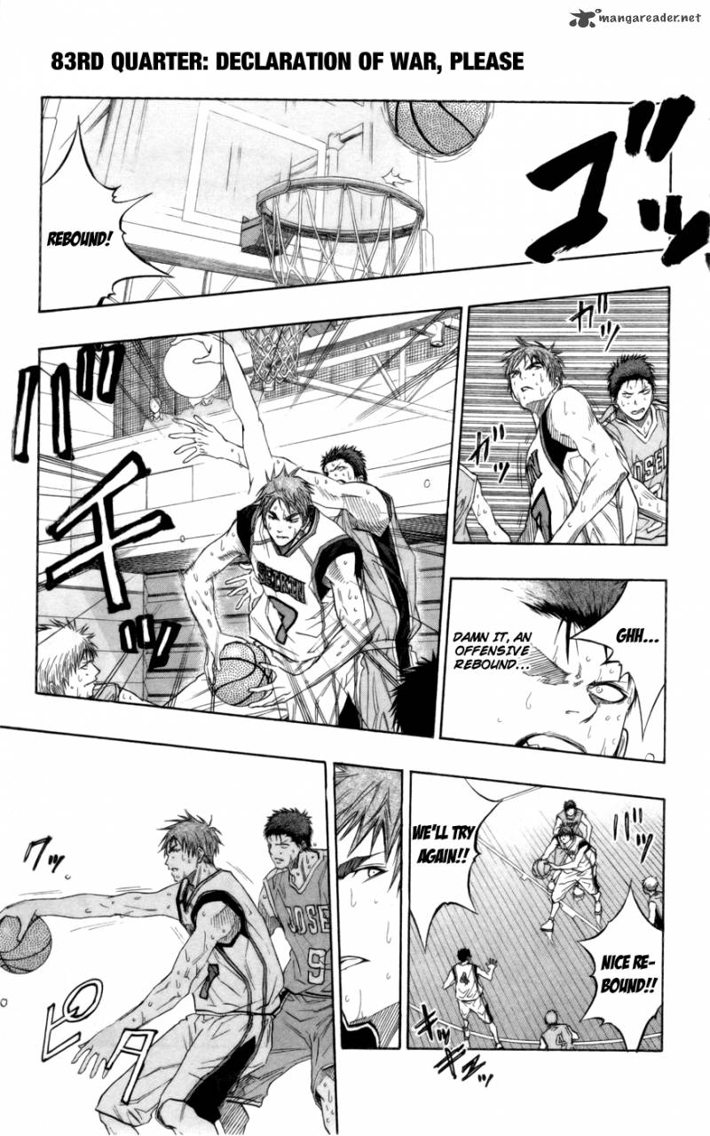 Kuroko No Basket Chapter 83 Page 1