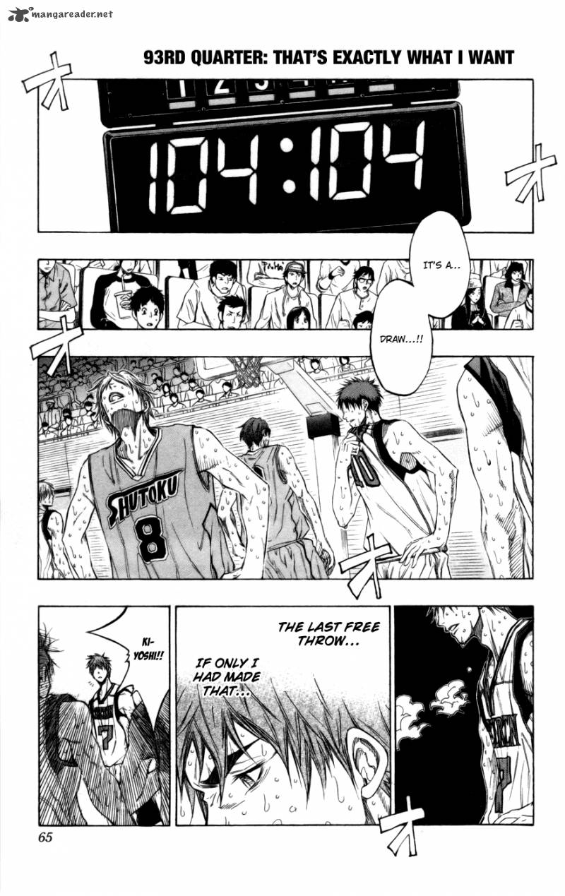 Kuroko No Basket Chapter 93 Page 1