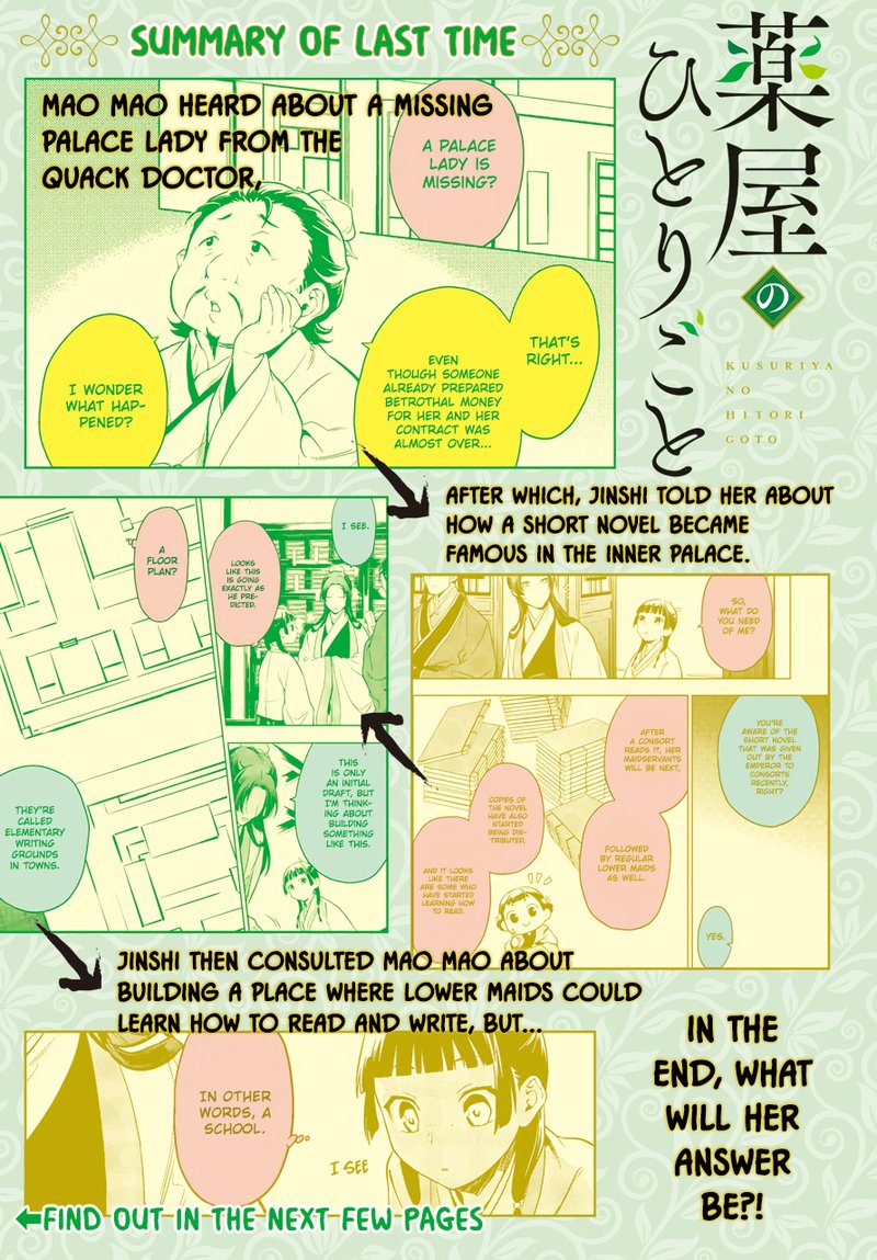 Kusuriya No Hitorigoto Chapter 44b Page 1