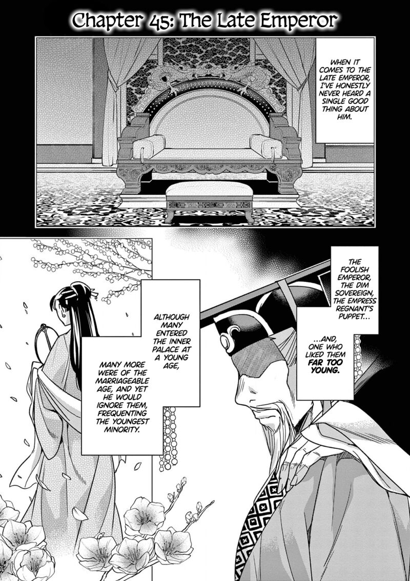 Kusuriya No Hitorigoto Maomao No Koukyuu Nazotoki Techou Chapter 45 Page 1