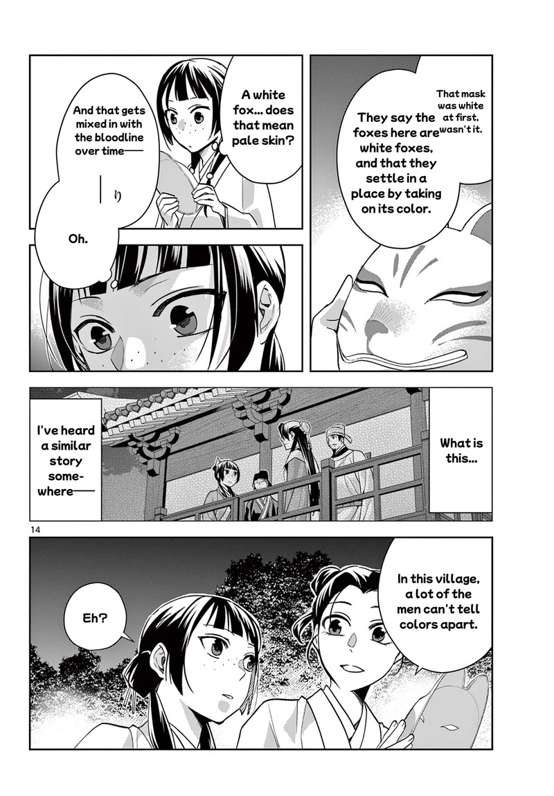 Kusuriya No Hitorigoto Maomao No Koukyuu Nazotoki Techou Chapter 65a Page 14