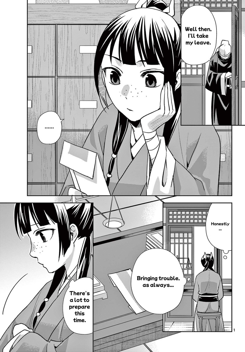 Kusuriya No Hitorigoto Maomao No Koukyuu Nazotoki Techou Chapter 96a Page 1