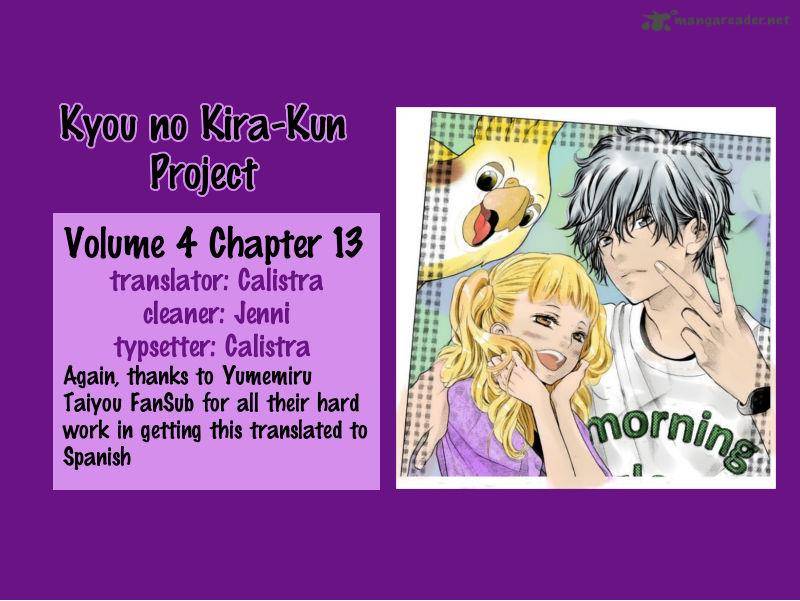 Kyou No Kira Kun Chapter 13 Page 1