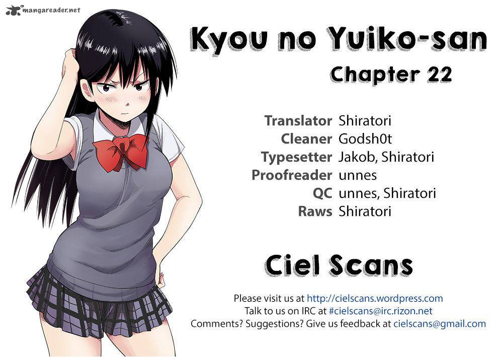 Kyou No Yuiko San Chapter 22 Page 1