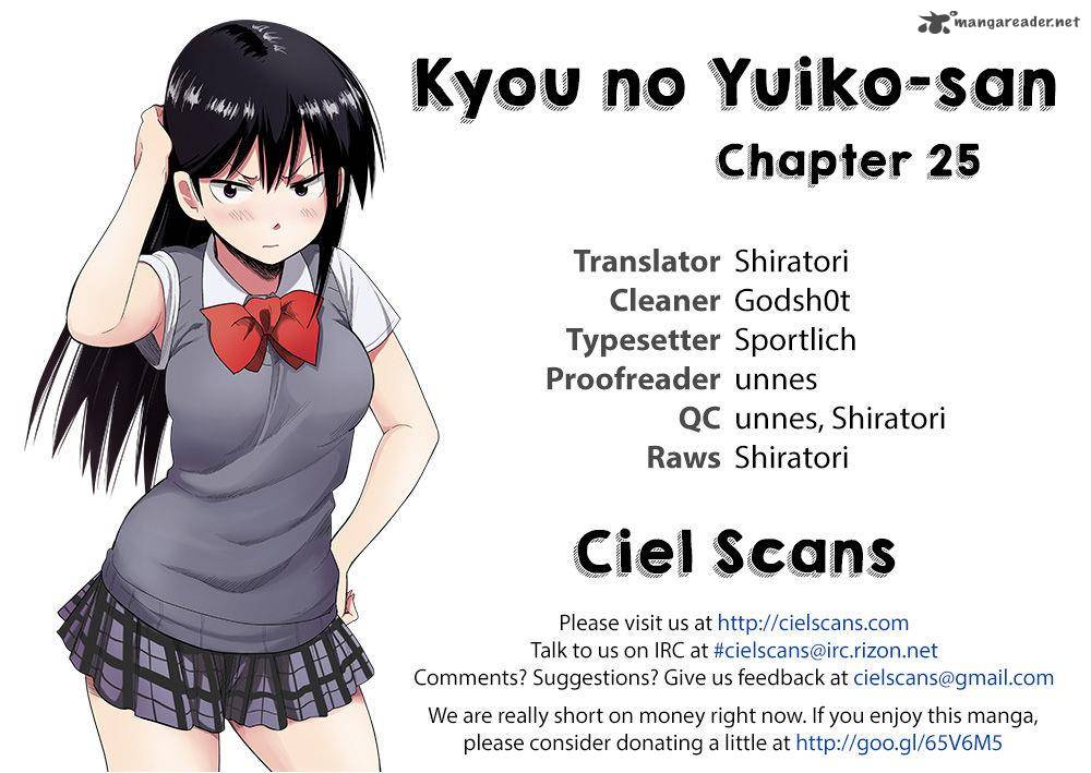 Kyou No Yuiko San Chapter 25 Page 1