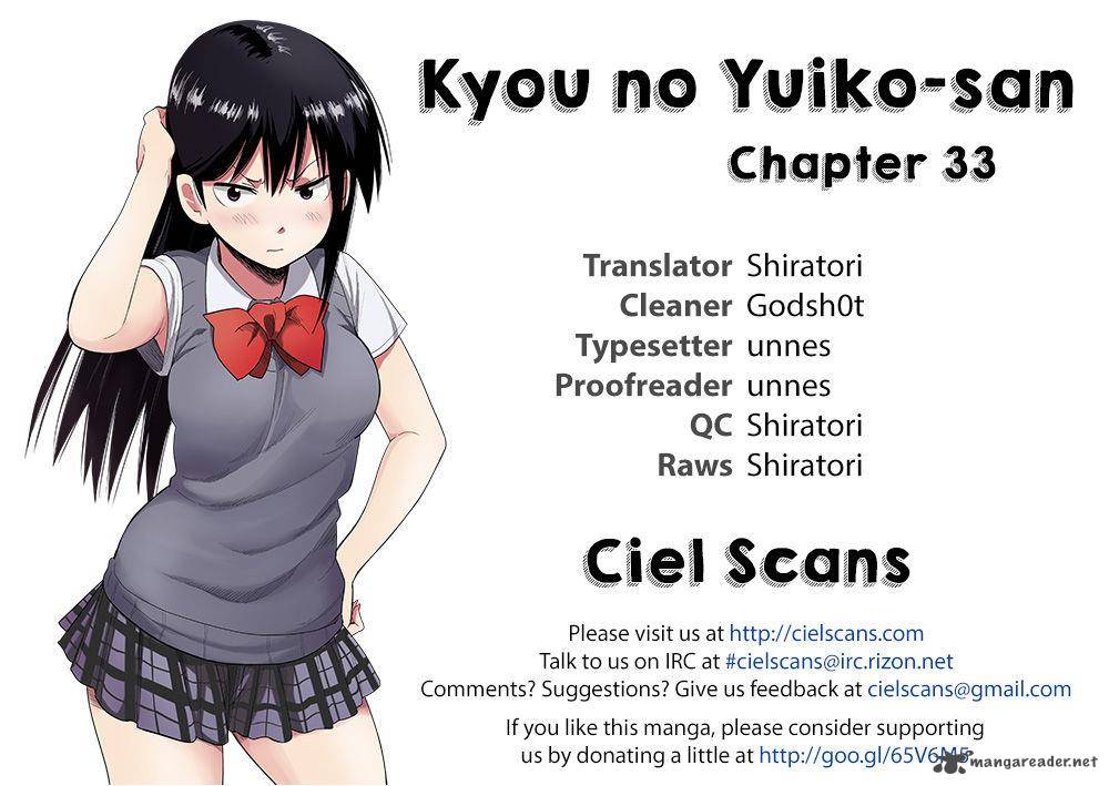 Kyou No Yuiko San Chapter 33 Page 1