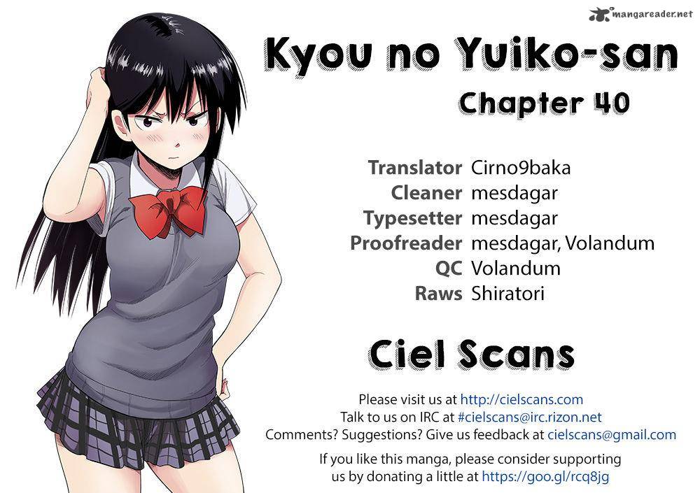 Kyou No Yuiko San Chapter 40 Page 1