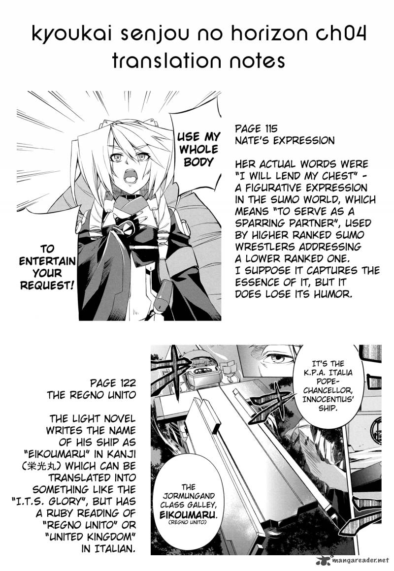 Kyoukai Senjou No Horizon Chapter 4 Page 30