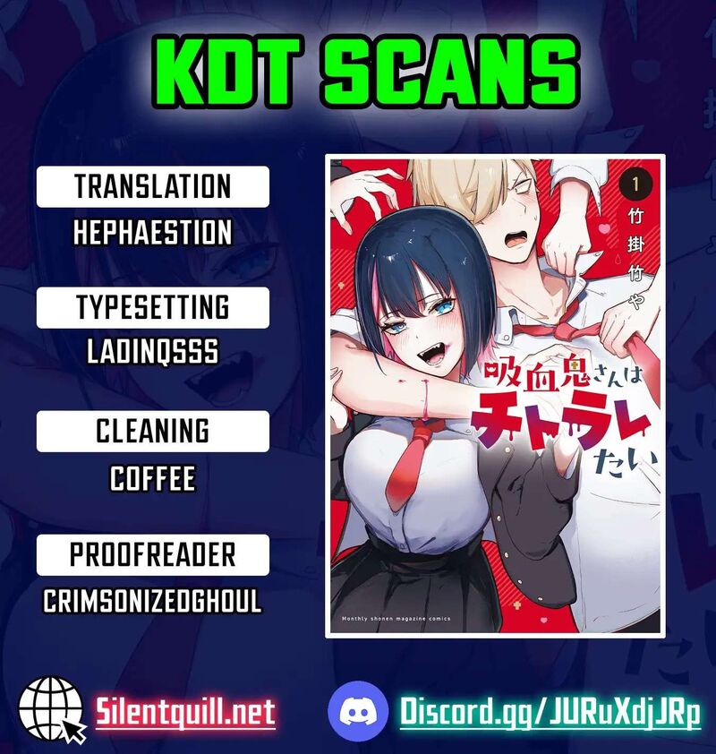 Kyuuketsuki San Wa Chitoraretai Chapter 17 Page 1