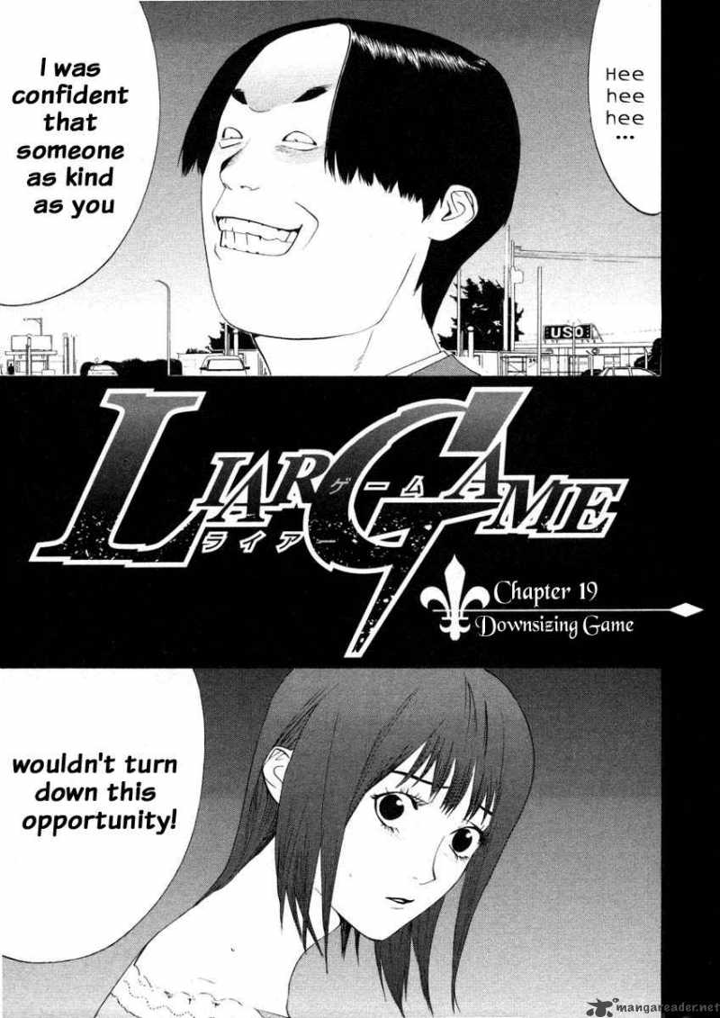 Liar Game Chapter 19 Page 1