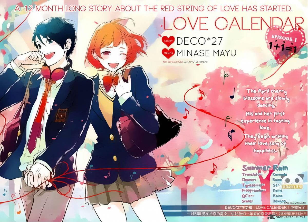 Love Calendar Chapter 1 Page 2