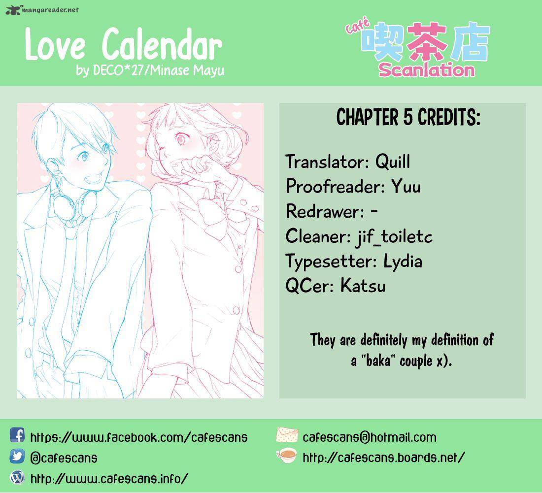 Love Calendar Chapter 5 Page 1
