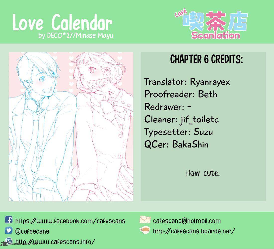 Love Calendar Chapter 6 Page 1