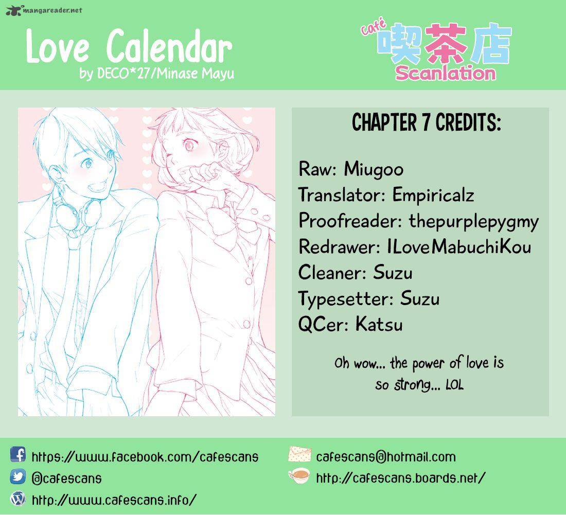 Love Calendar Chapter 7 Page 1