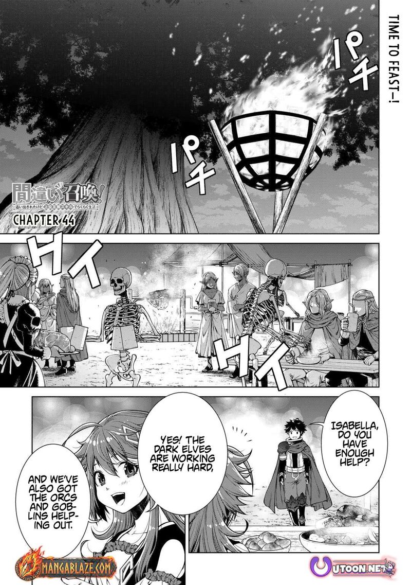 Machigai Shoukan Oidasareta Kedo Joui Gokan Skill De Rakuraku Seikatsu Chapter 44 Page 2