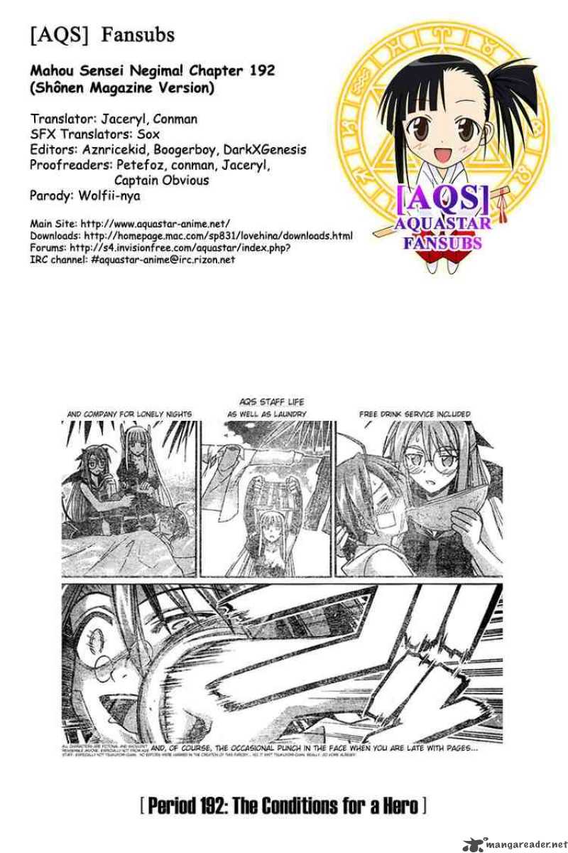 Mahou Sensei Negima Chapter 192 Page 19