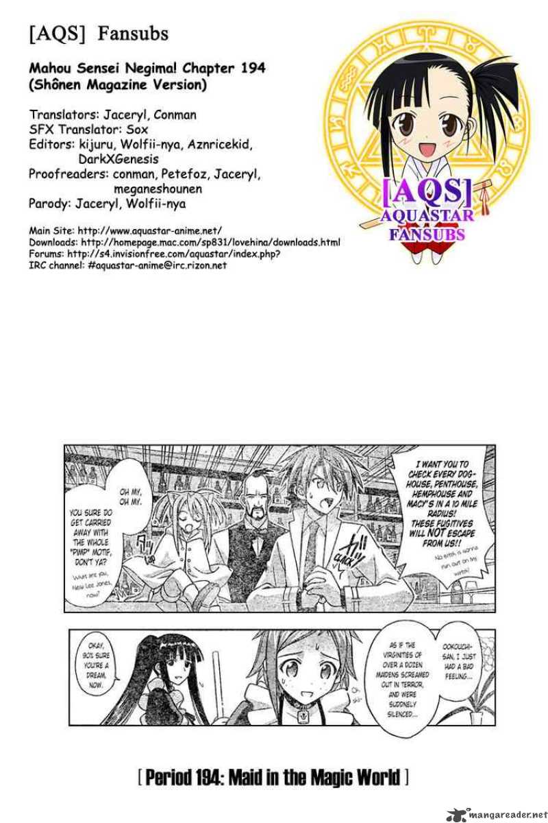 Mahou Sensei Negima Chapter 194 Page 19
