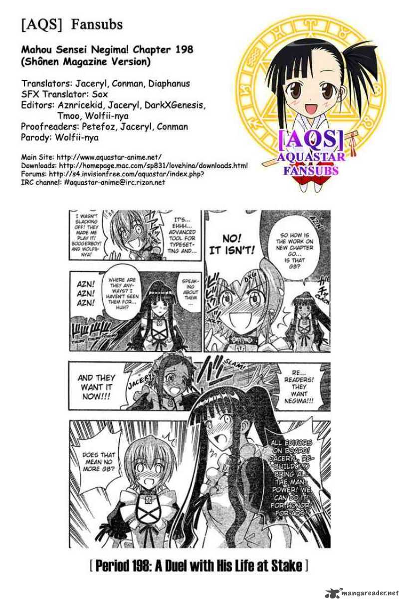 Mahou Sensei Negima Chapter 198 Page 18