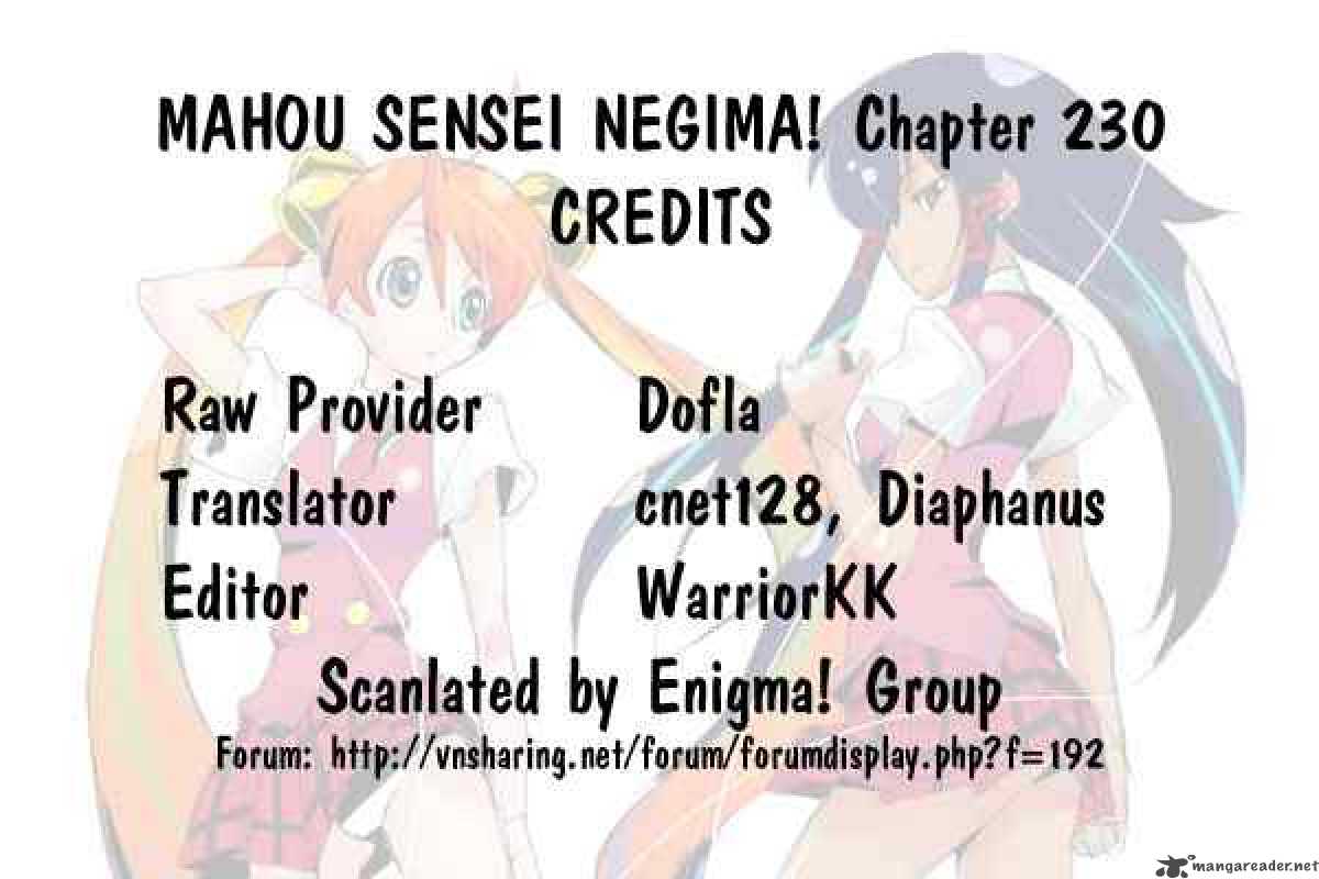 Mahou Sensei Negima Chapter 230 Page 19