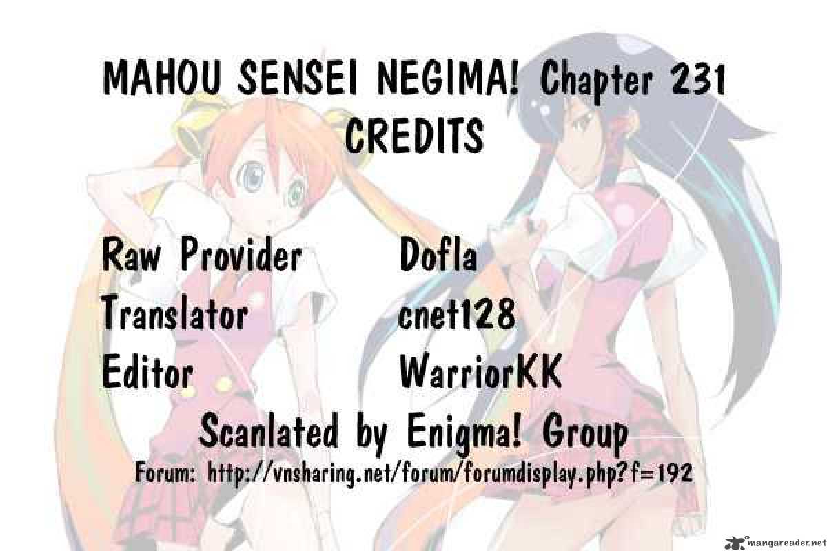 Mahou Sensei Negima Chapter 231 Page 17