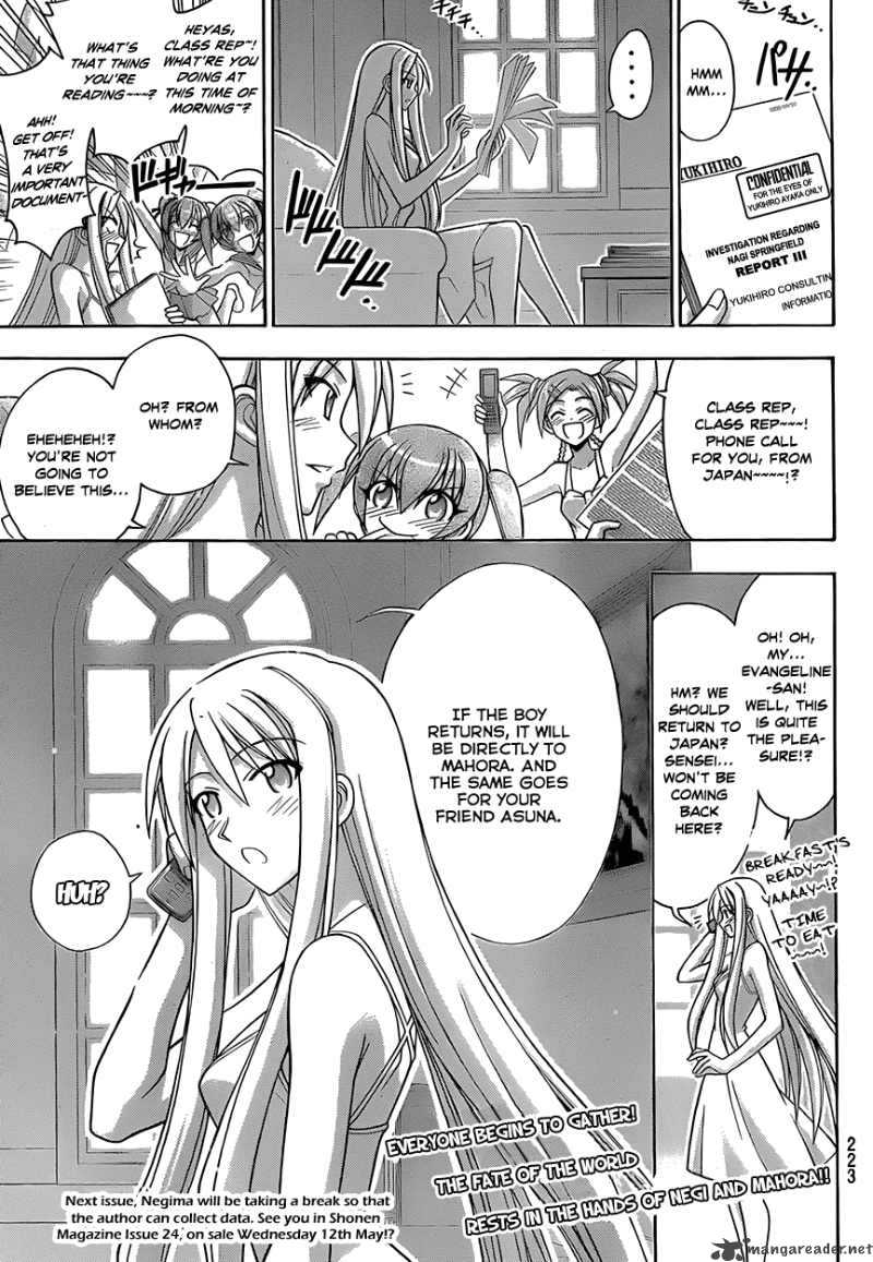 Mahou Sensei Negima Chapter 287 Page 17