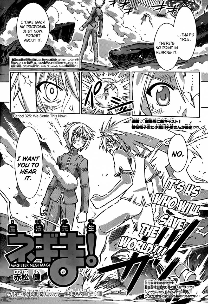 Mahou Sensei Negima Chapter 325 Page 1