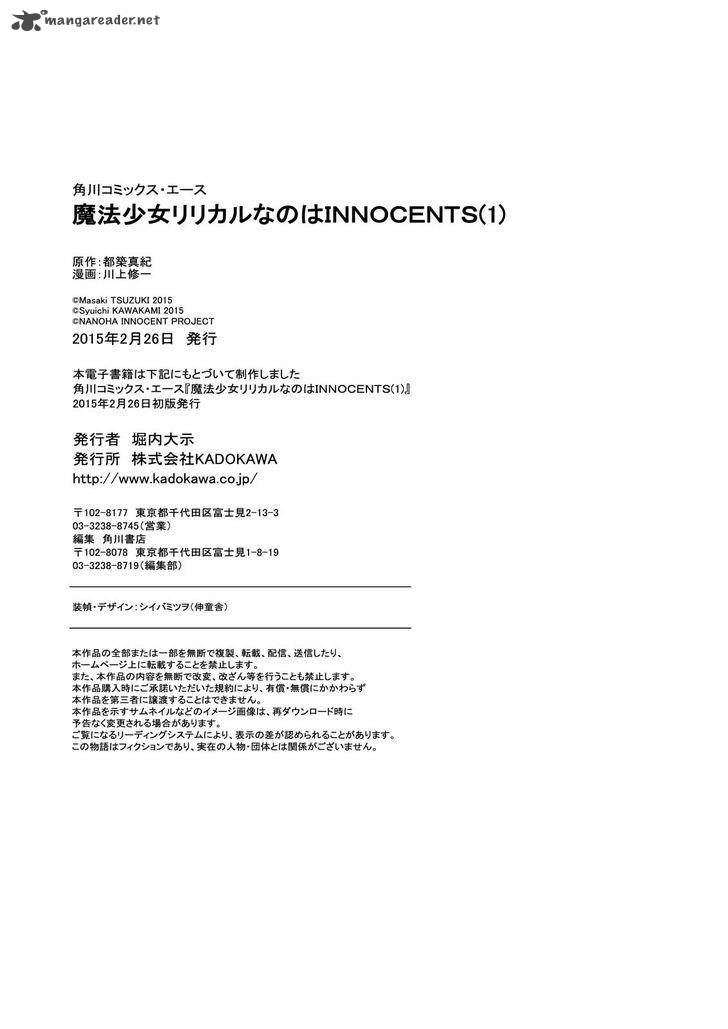 Mahou Shoujo Lyrical Nanoha Innocents Chapter 6 Page 27
